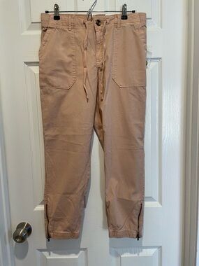 Sonoma women’s Drawstring Chino Pants in rose color.